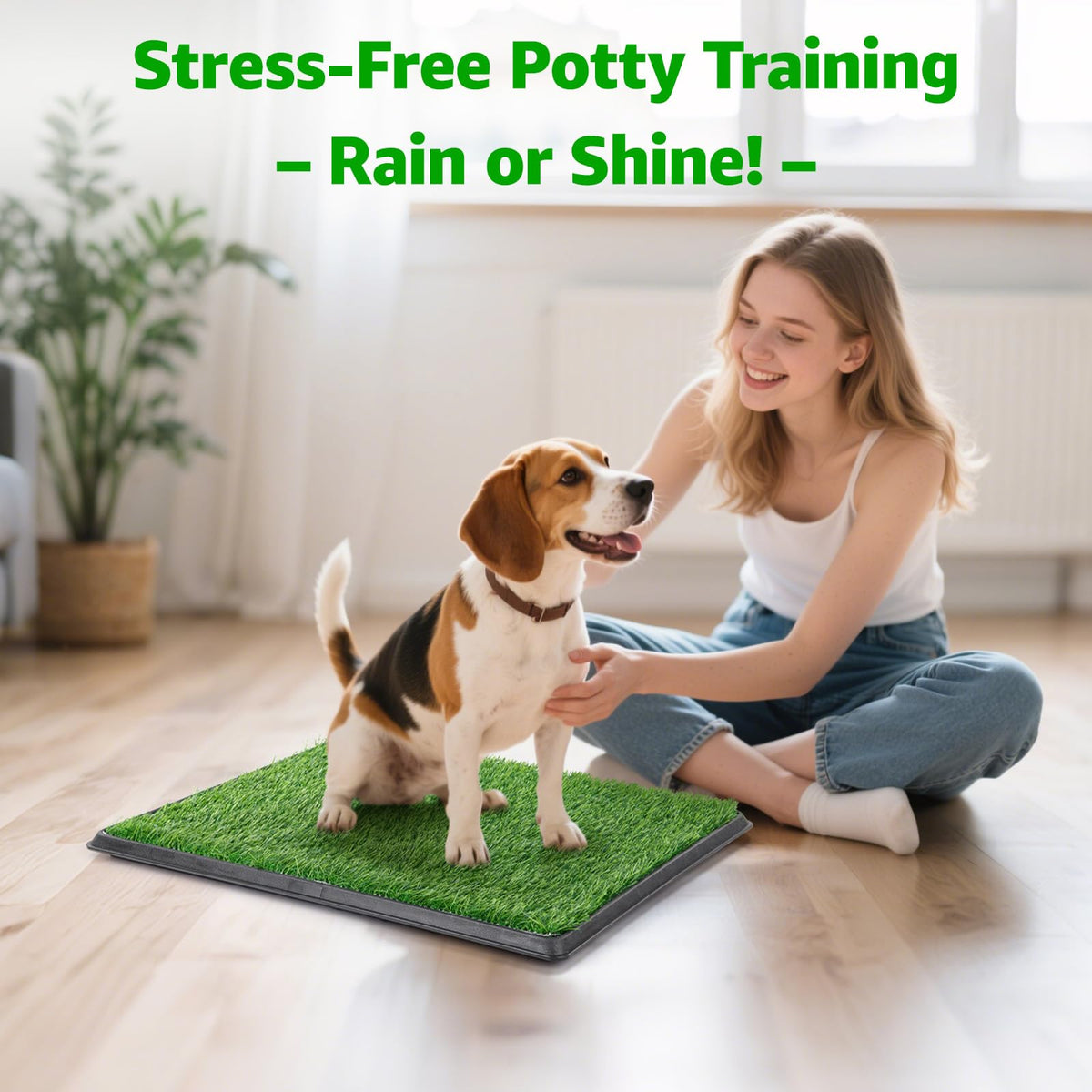 Portable Dog Grass Pad with Tray C832827