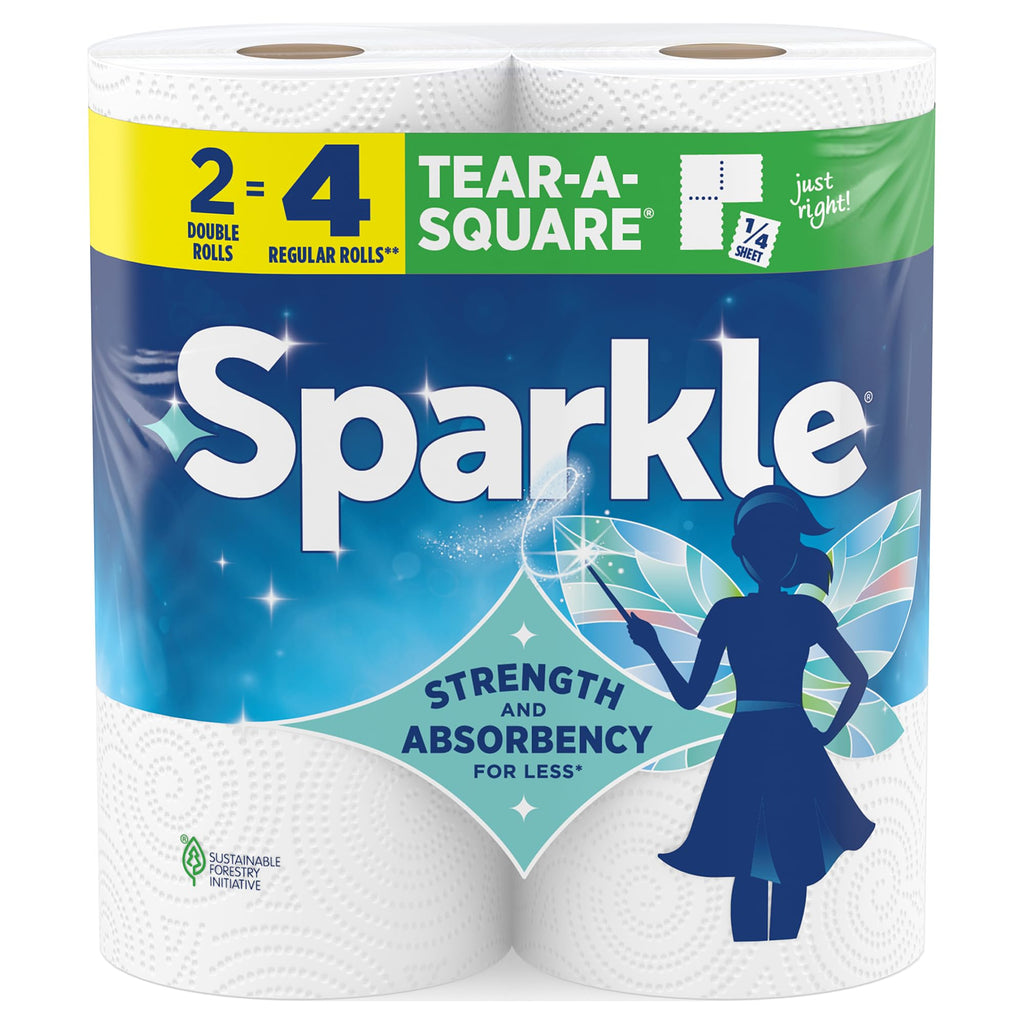 Kitchen Paper Towels, 2 Double Rolls, 220 Sheets T746787
