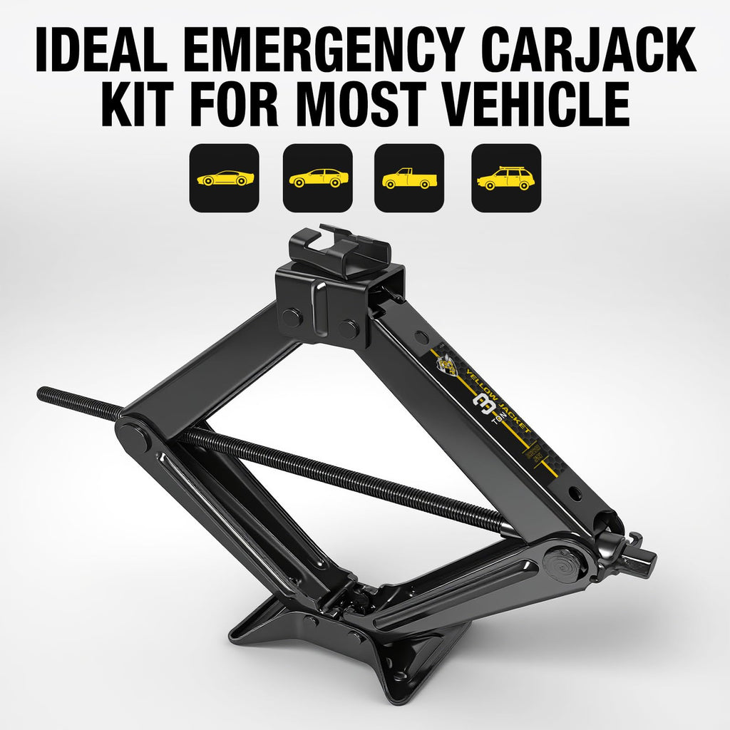 3 Ton Scissor Car Jack with Lug Wrench M355