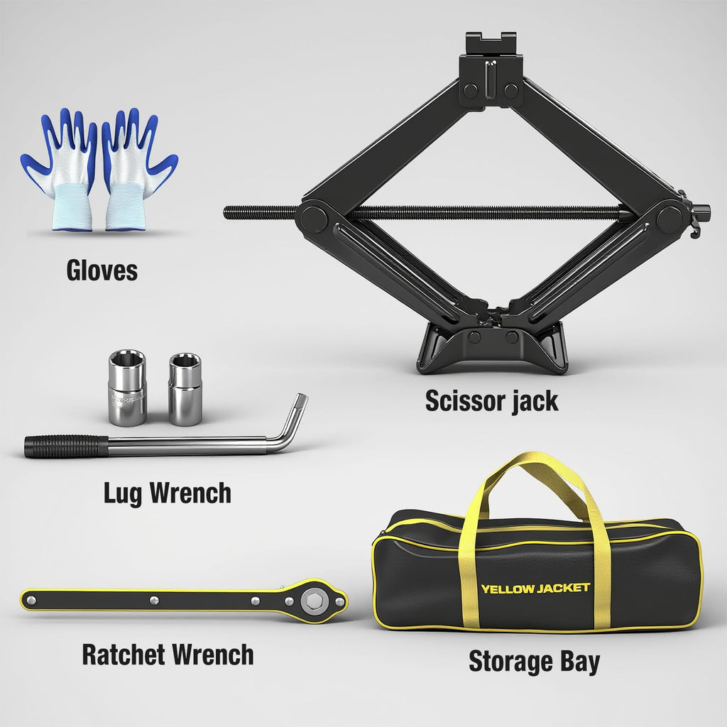 3 Ton Scissor Car Jack with Lug Wrench M355