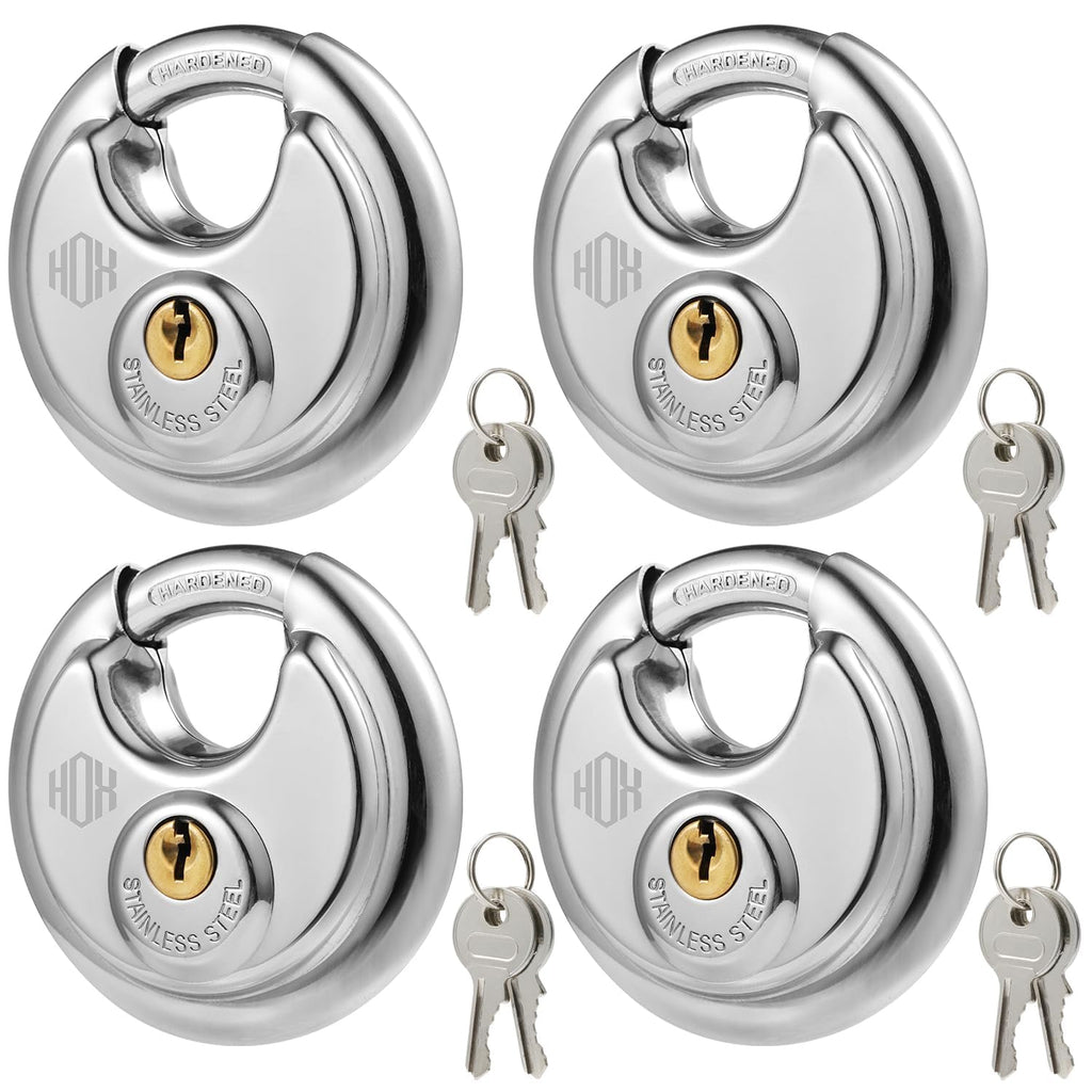 Keyed-Alike Disc Padlock 4-Pack Y574894