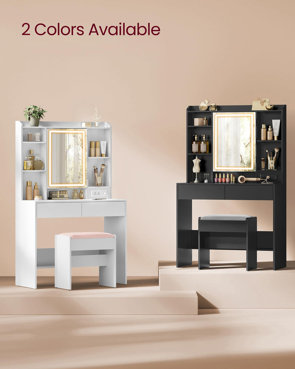Vanity Desk with Mirror and Lights N312