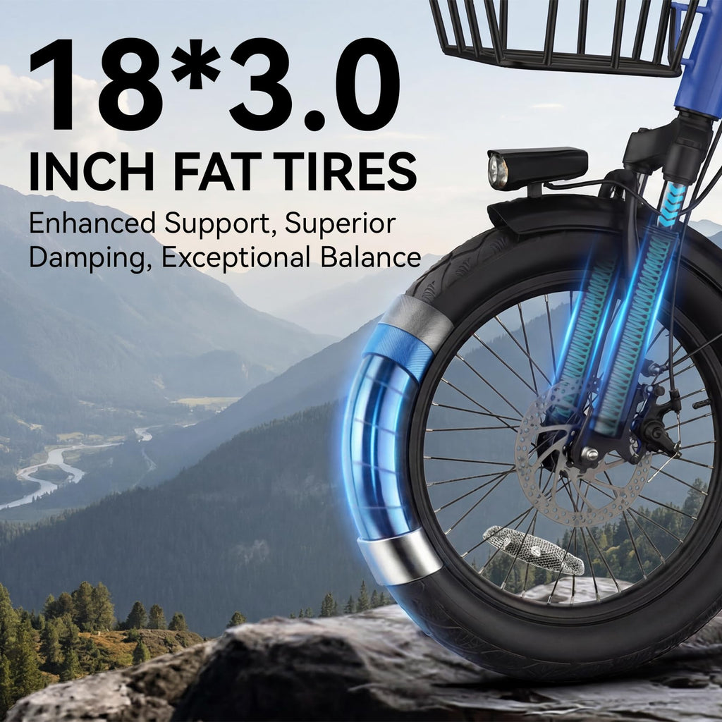 Electric Tricycle for Adults with 2 Basket K398643