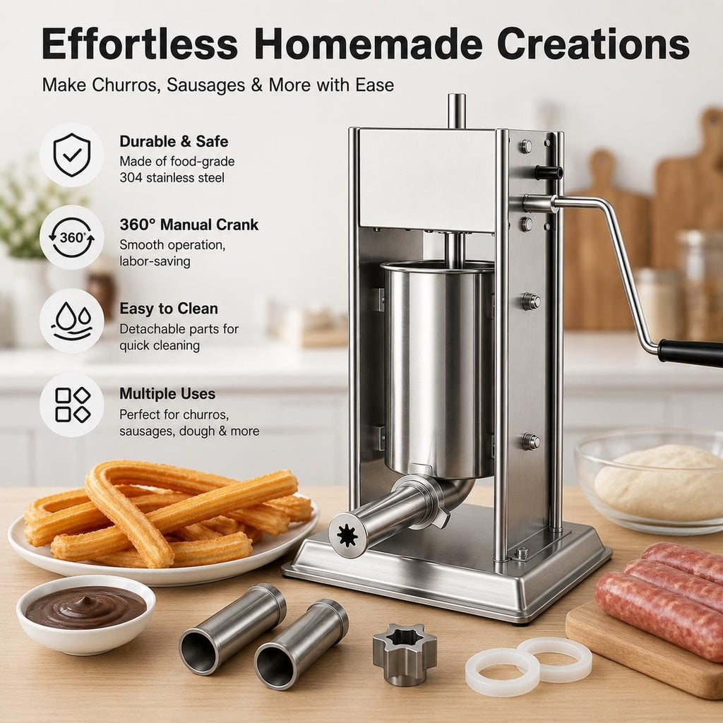 Stainless Steel Sausage Stuffer & Churro Press Y710490