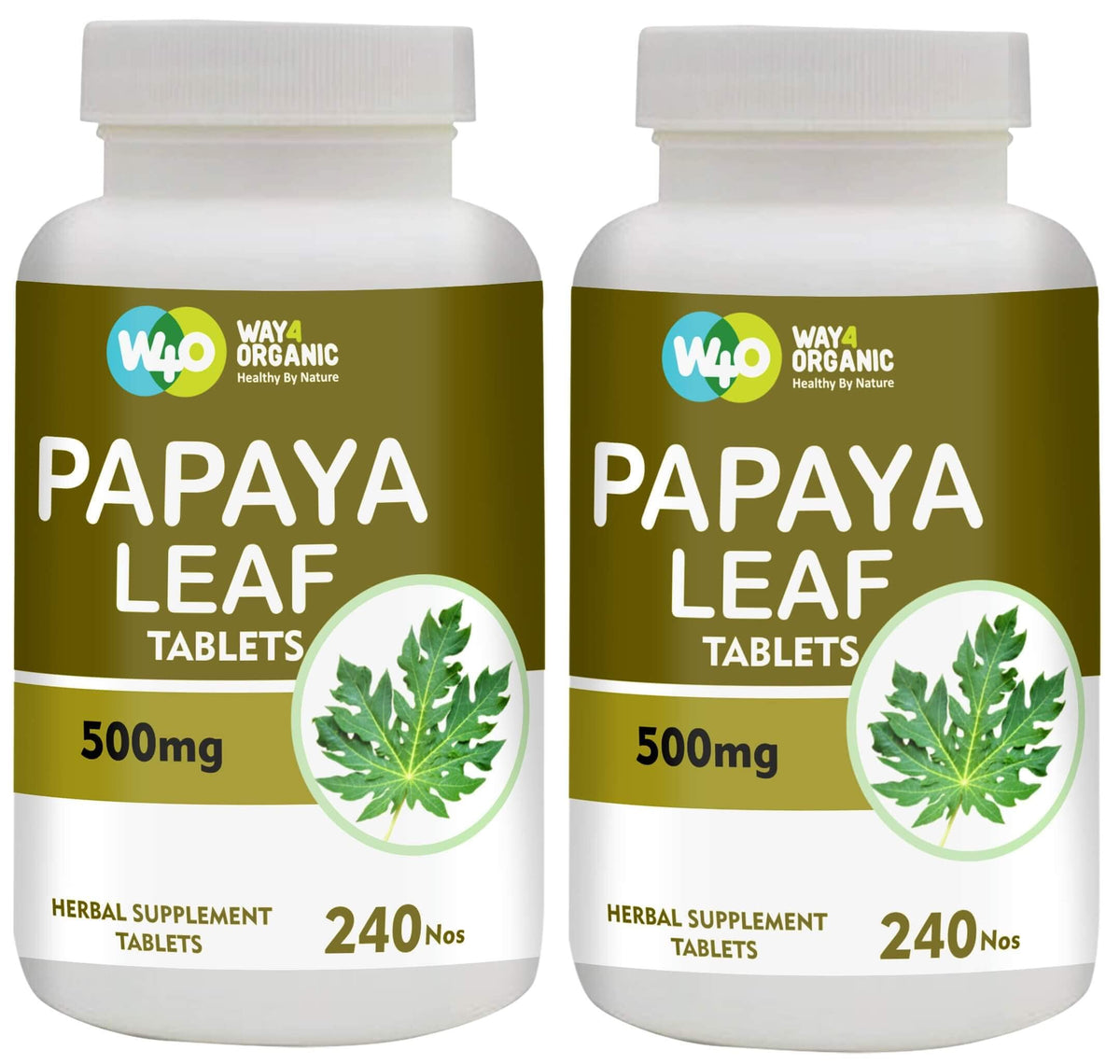 Papaya Leaf Extract 500 mg 240 Capsules M19415