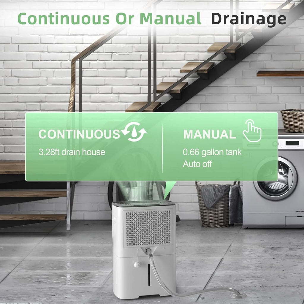 50 Pint Dehumidifier with Drain Hose & Auto Humidity Control V45854