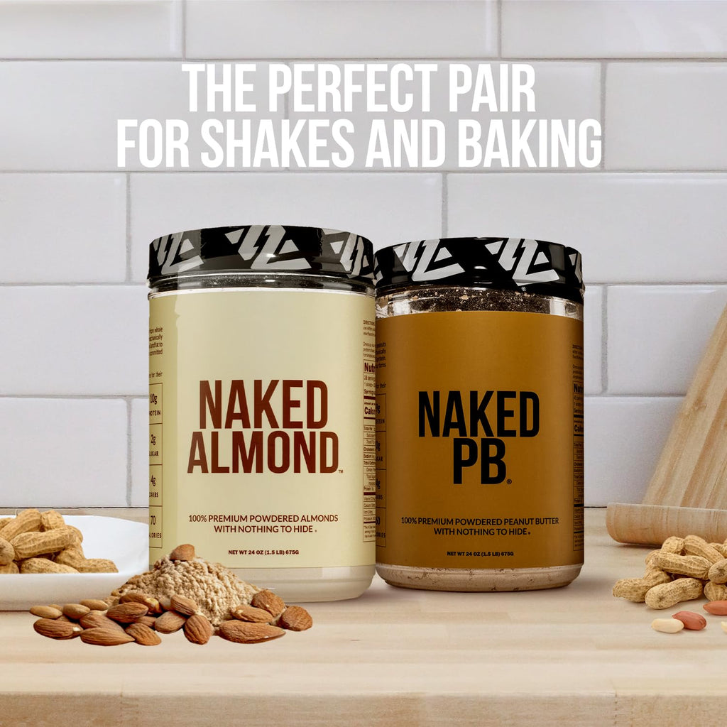 Pea Protein Powder 2LB and Powdered Peanut Butter 1.5LB Vegan Non-GMO Gluten Free T5161