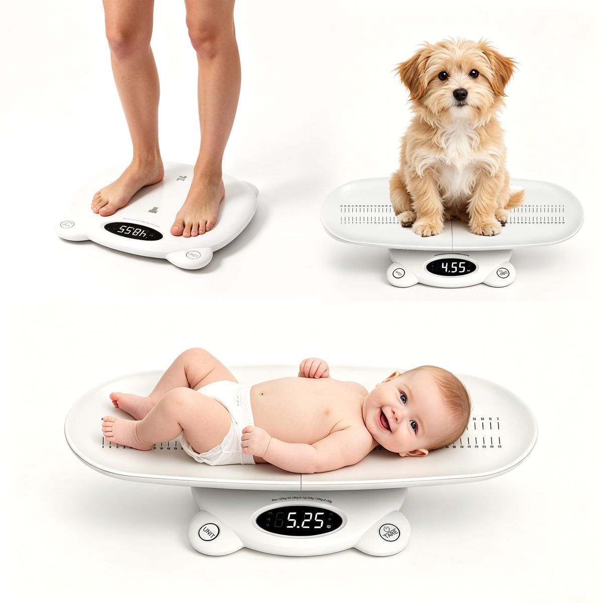 White Digital Baby Scale V5502