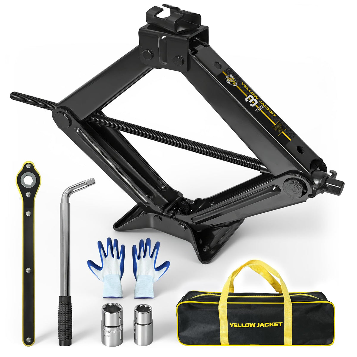 3 Ton Scissor Car Jack with Lug Wrench M355