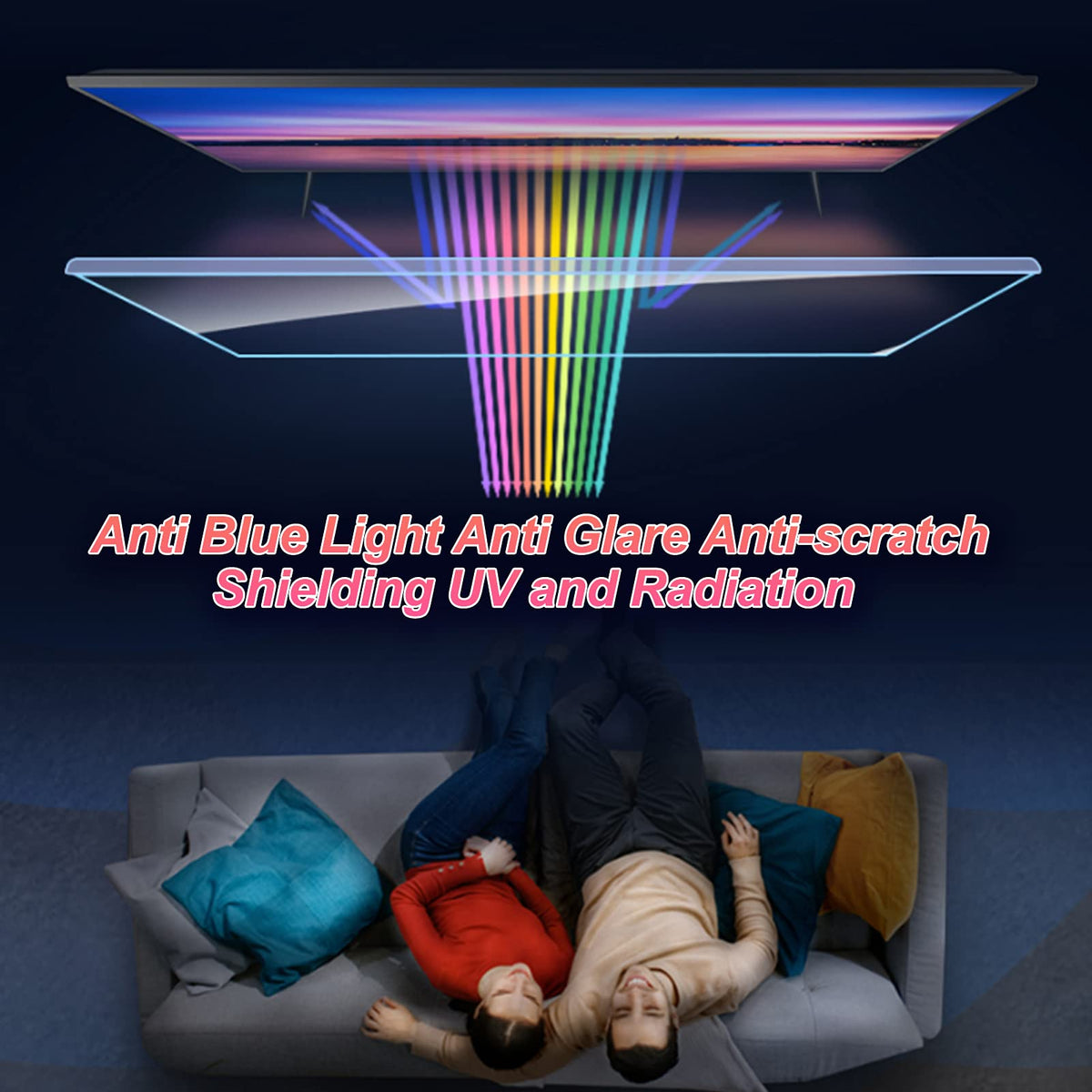 Anti-Glare Screen Protector for 50/55/65 Inch TV D1353