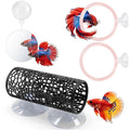 Betta Fish Tunnel Hammock Mirror Floating Ball 2 Training Ring Toys P392166