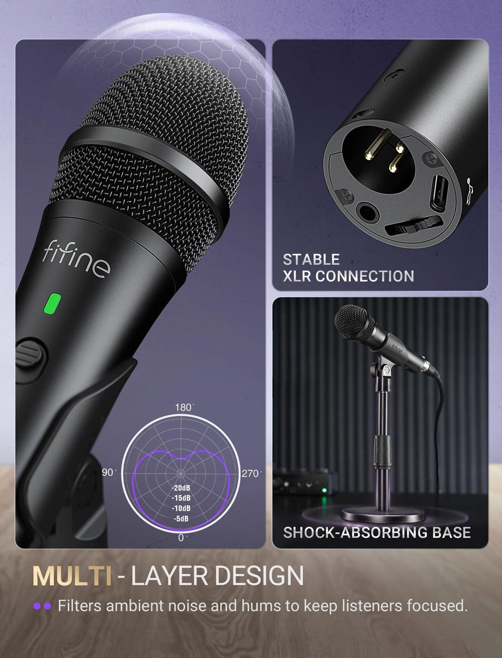 USB/XLR Dynamic Microphone B463439
