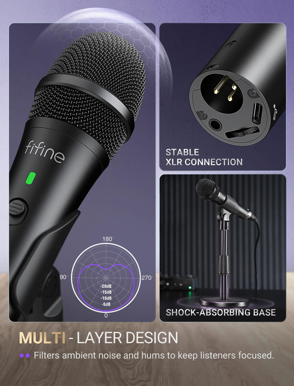 USB/XLR Dynamic Microphone B463439