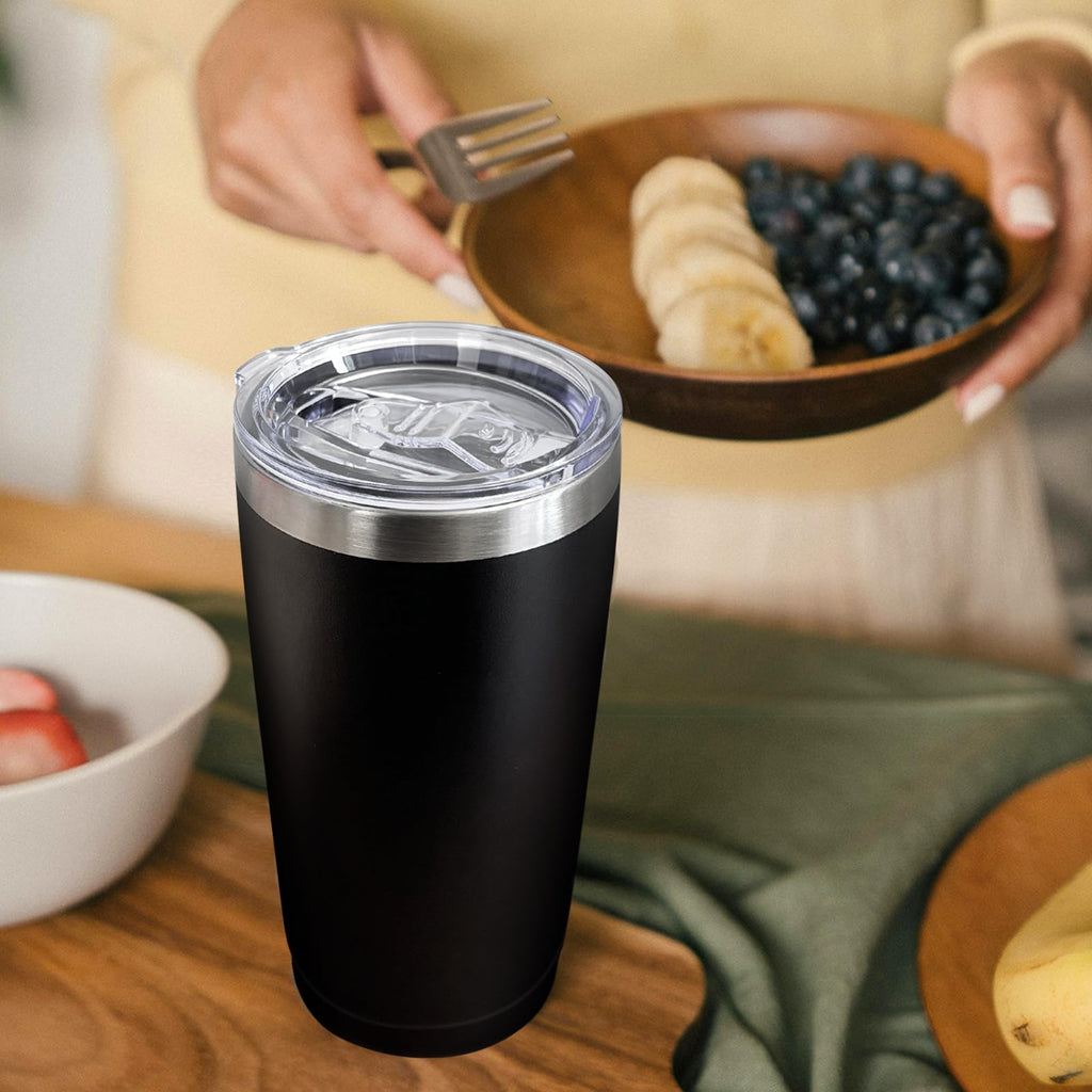 16 Pack Stainless Steel Insulated Tumbler 20oz Black X343785
