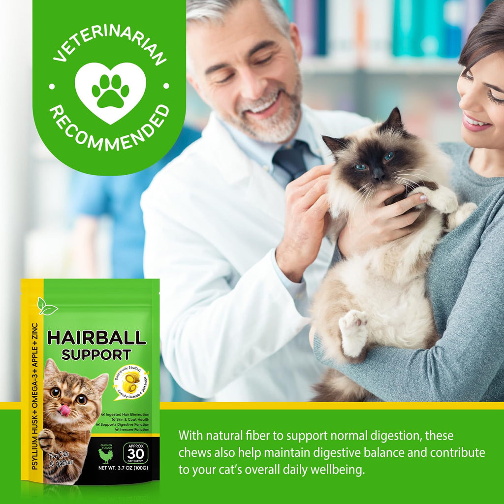 Chicken Flavor Hairball Treatment for Cats O685490