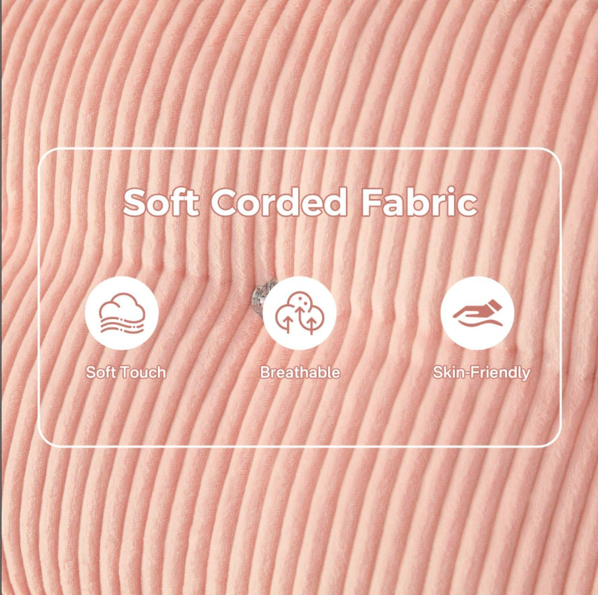 Pink Foldable Sofa Bed with Pillow & Blanket Z101