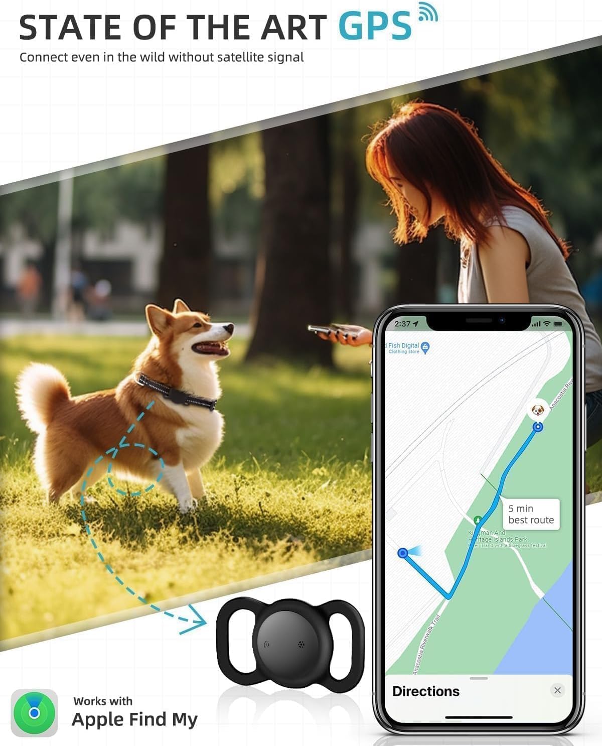 Smart GPS Dog Collar 2 Pack S761