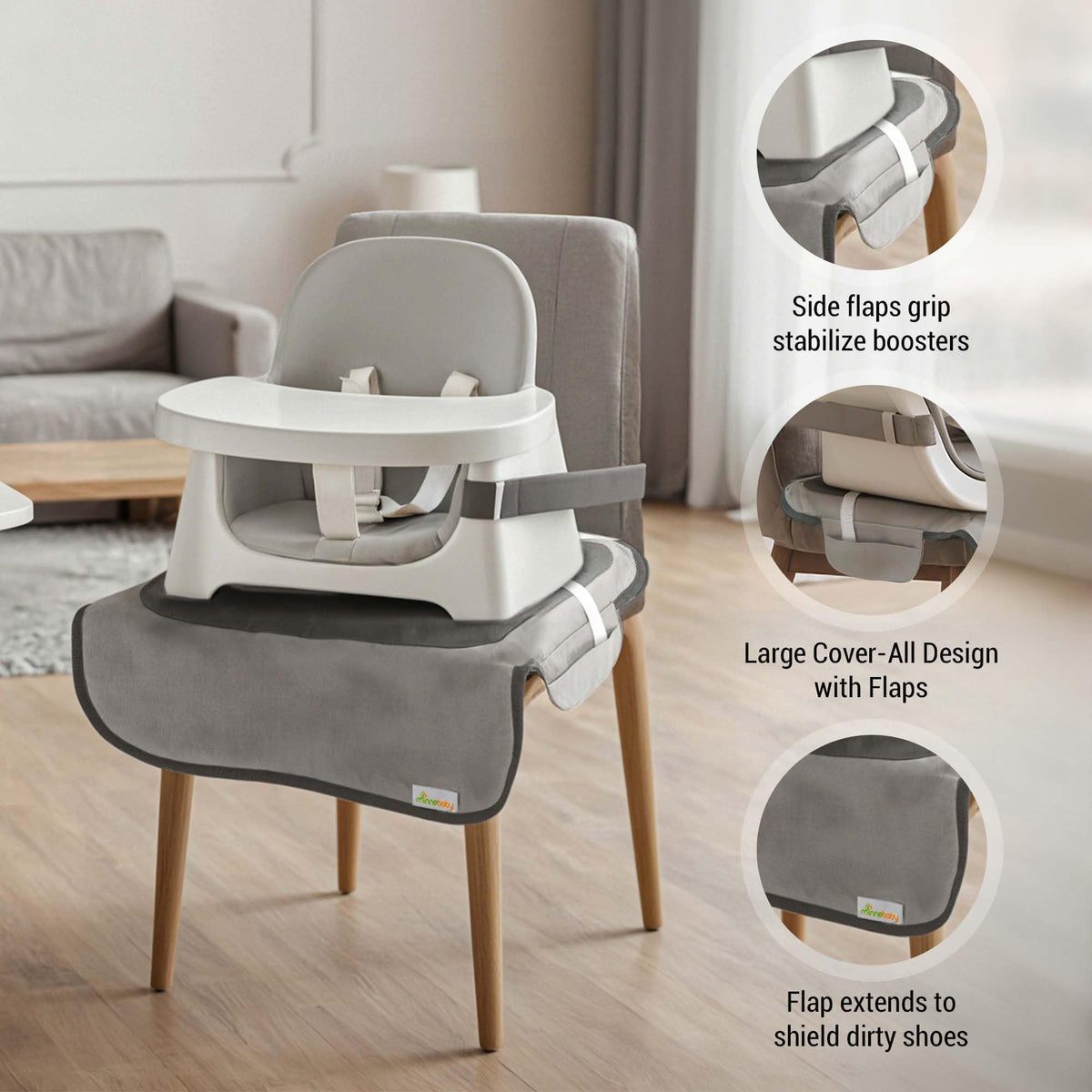 Extra Large Grey Booster Chair Protector Cover L136