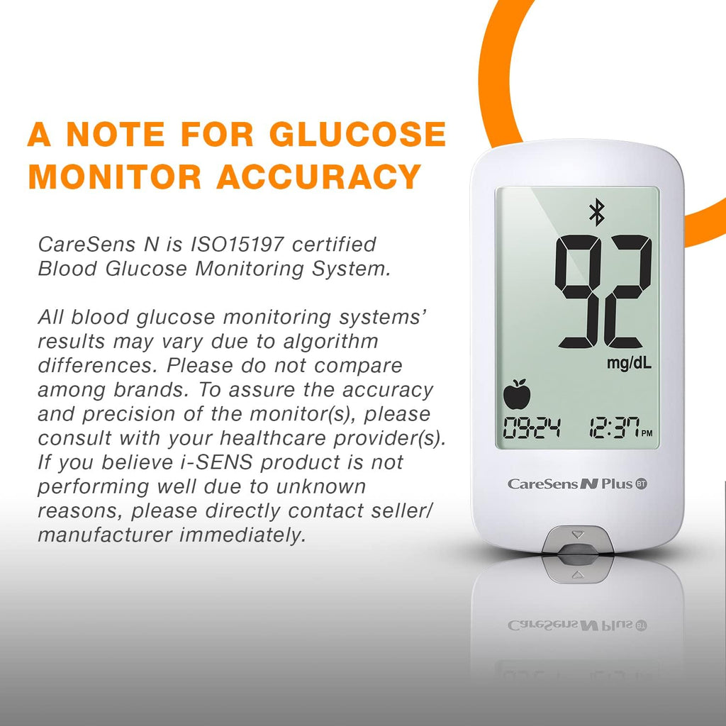 Bluetooth Blood Glucose Monitor Kit with 100 Test Strips and 100 Lancets G903