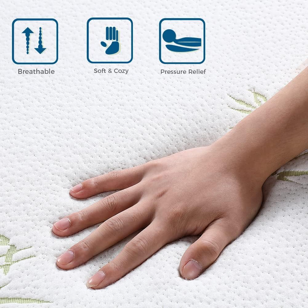 6 Inch Trifold Memory Foam Queen Mattress Q13052