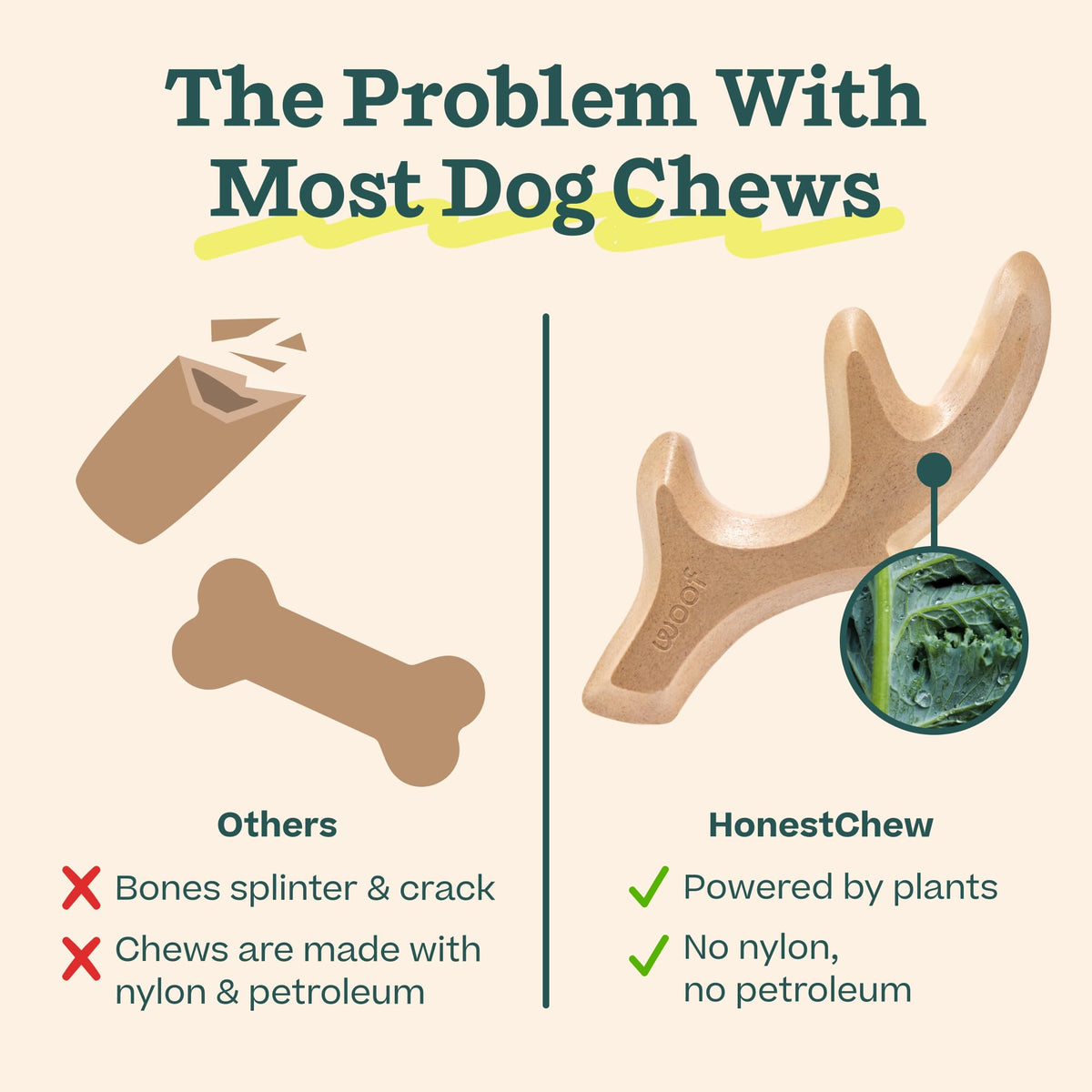 Antler Dog Chew Toy X914
