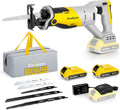 Reciprocating Saw with Brushless Motor, 20V, 2 x 2.0 Ah Batteries J486792