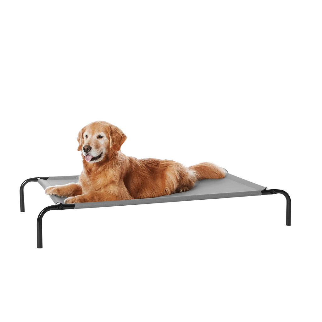 Elevated Dog Bed with Metal Frame, Grey N497417