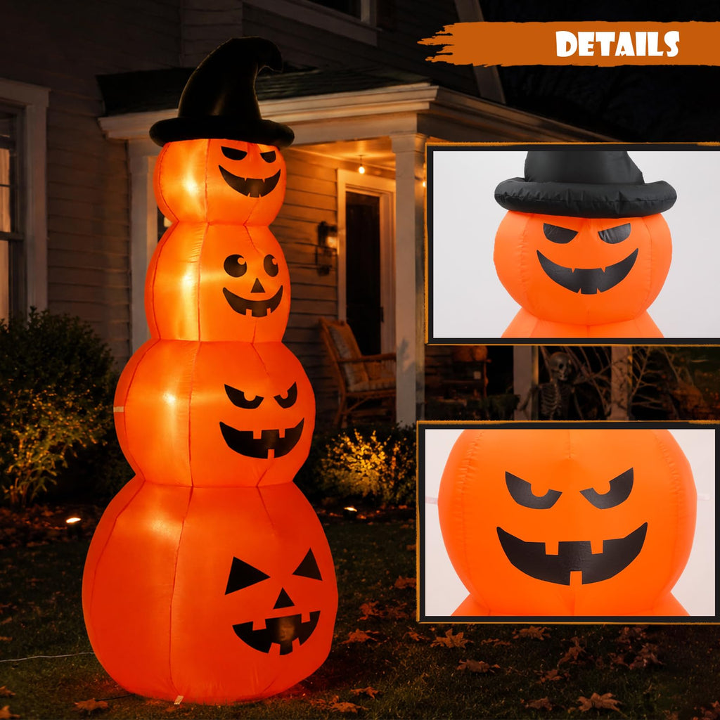 8FT Inflatable Stacked Pumpkins Q11221