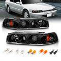 Black Replacement Projector Headlights Set B48794