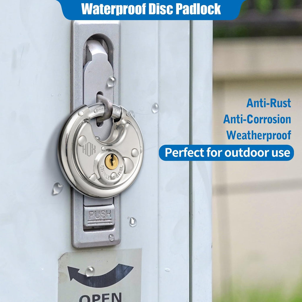 Keyed-Alike Disc Padlock 4-Pack Y574894