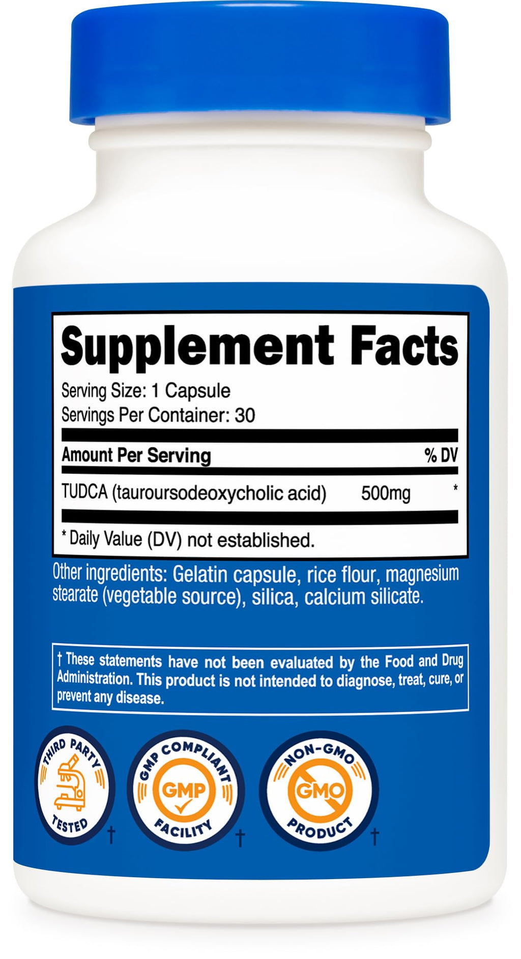 Tudca 500mg 30 Capsules Gluten Free S327