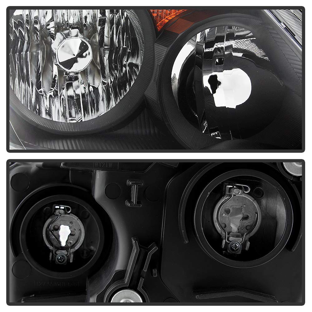 Black Headlights Replacement Pair Set O873984