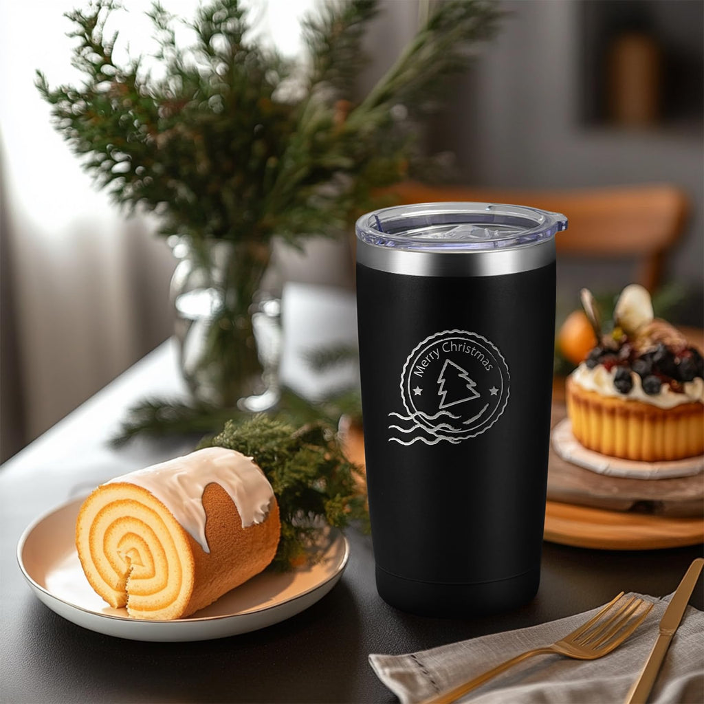 16 Pack Stainless Steel Insulated Tumbler 20oz Black X343785