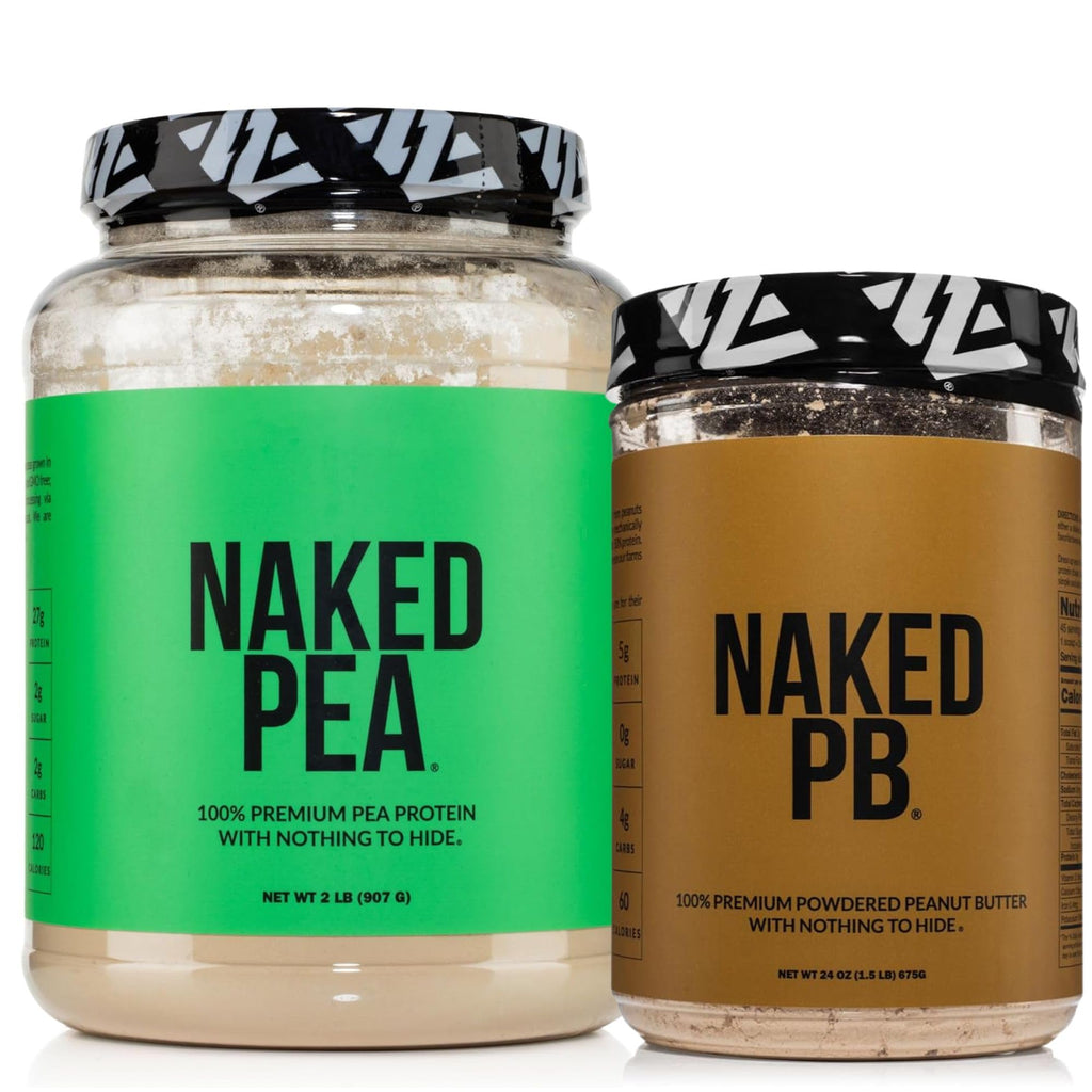 Pea Protein Powder 2LB and Powdered Peanut Butter 1.5LB Vegan Non-GMO Gluten Free T5161