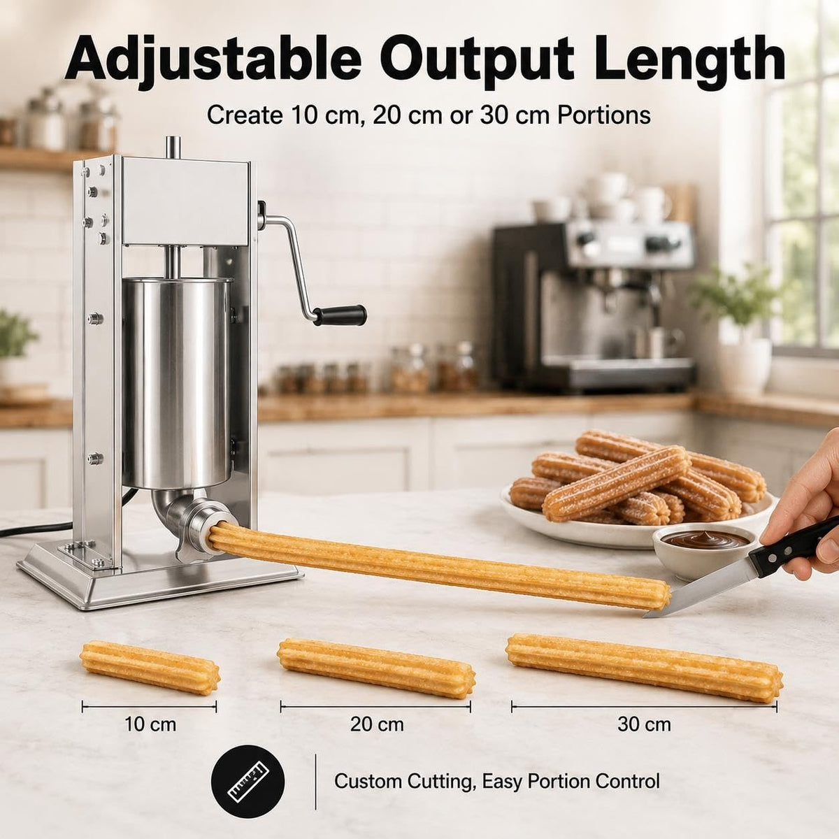 Stainless Steel Sausage Stuffer & Churro Press Y710490