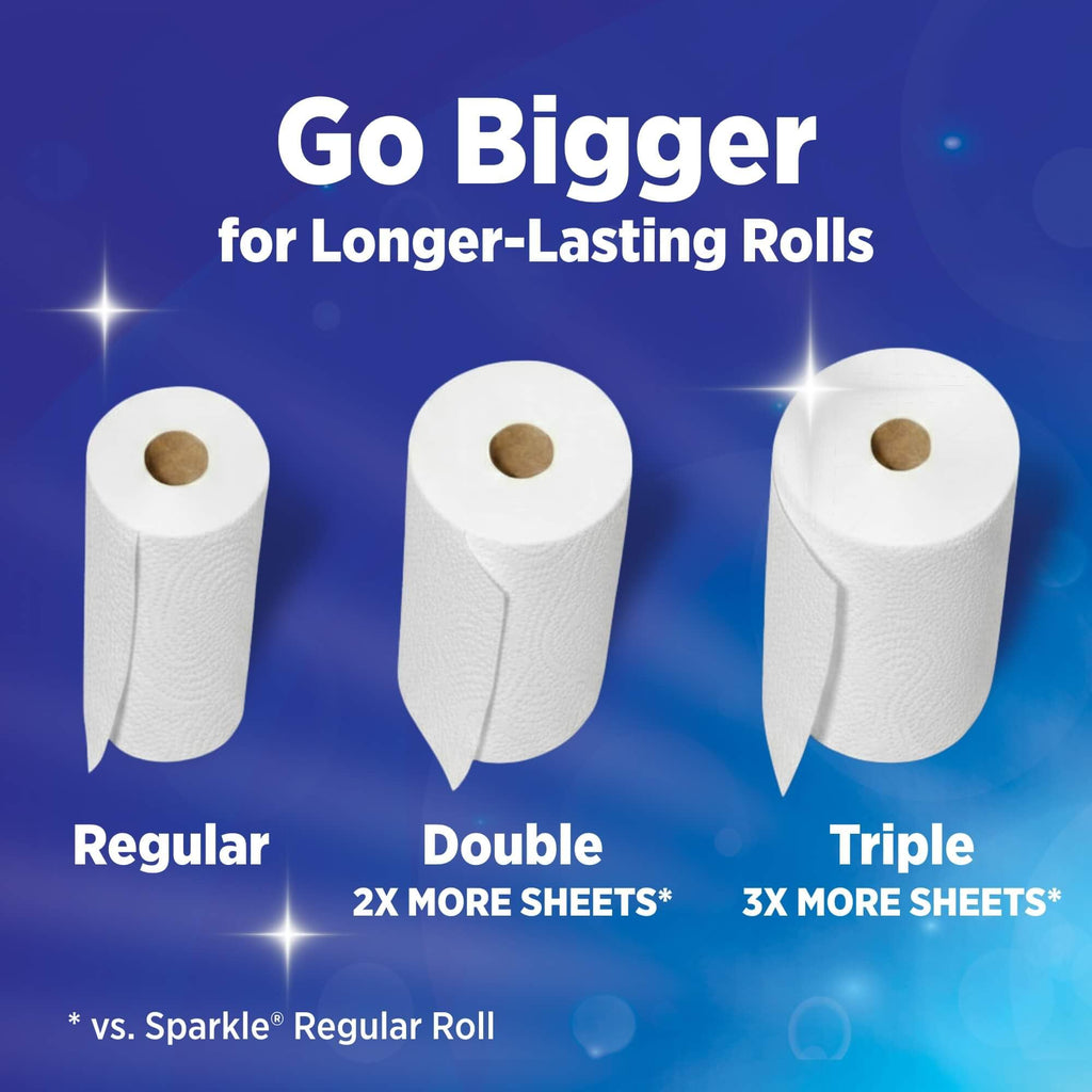 Kitchen Paper Towels, 2 Double Rolls, 220 Sheets T746787
