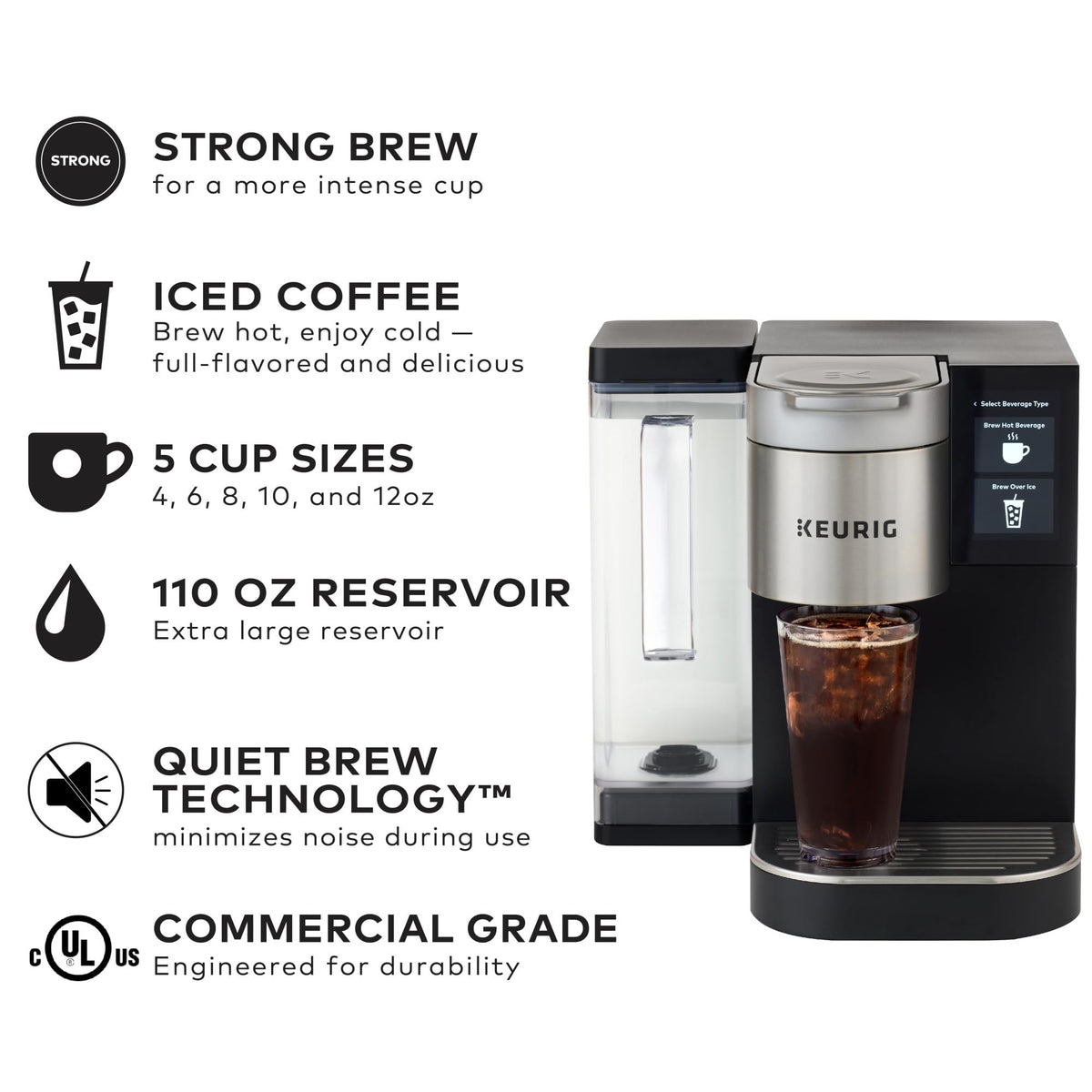 Single Serve Coffee Maker with 110 oz Water Reservoir G4089