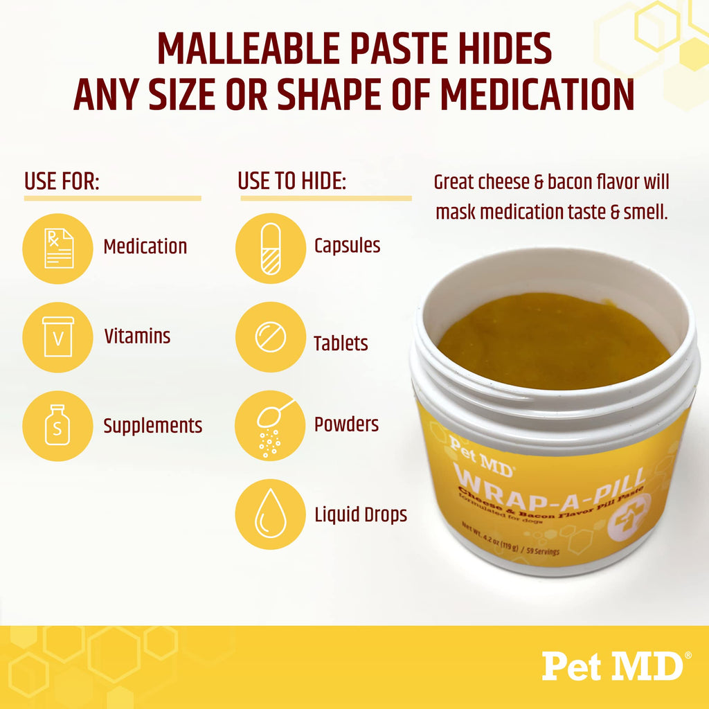 Cheese & Bacon Flavor Pill Paste for Dogs 4.2 oz F124