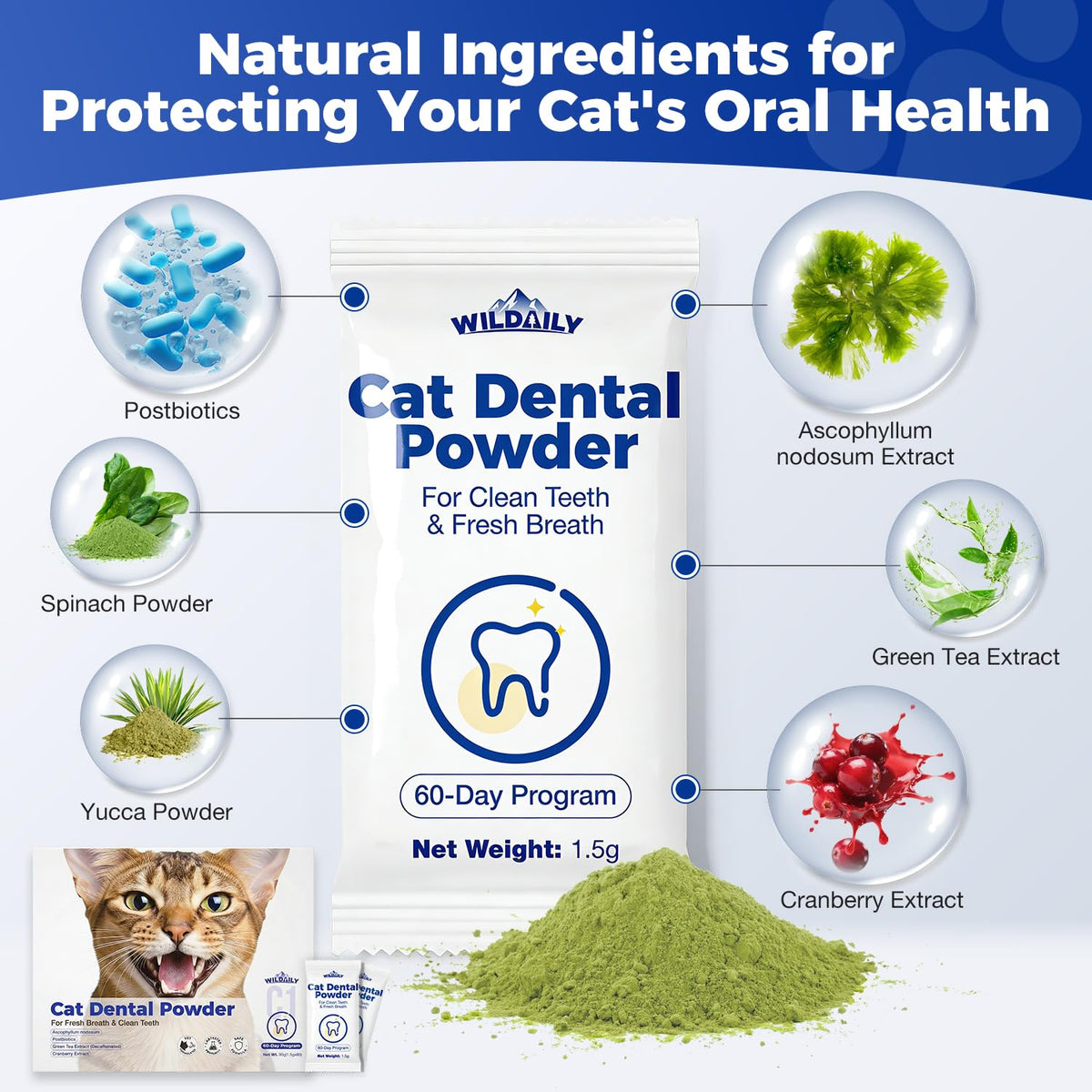 Cat Dental Powder 60 Pcs E79732