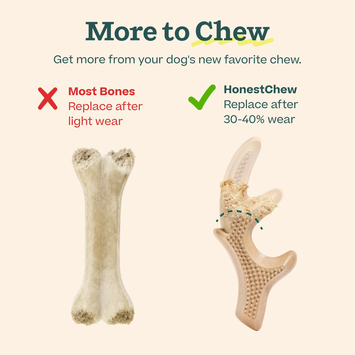Antler Dog Chew Toy X914