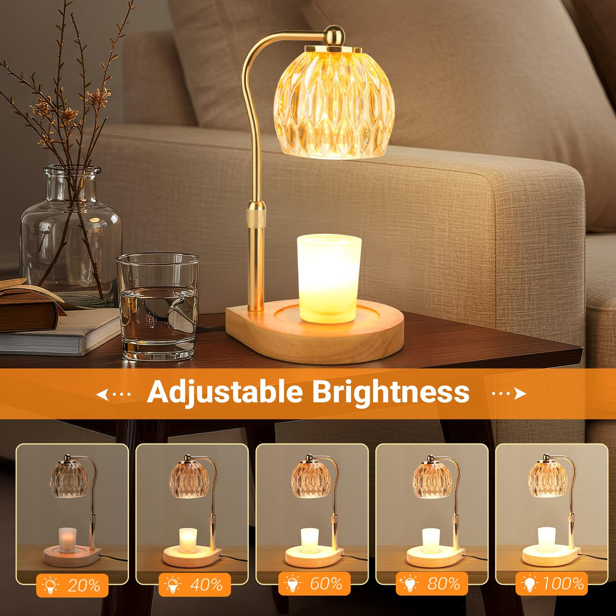 Candle Warmer Lamp with Timer and Dimmer S142