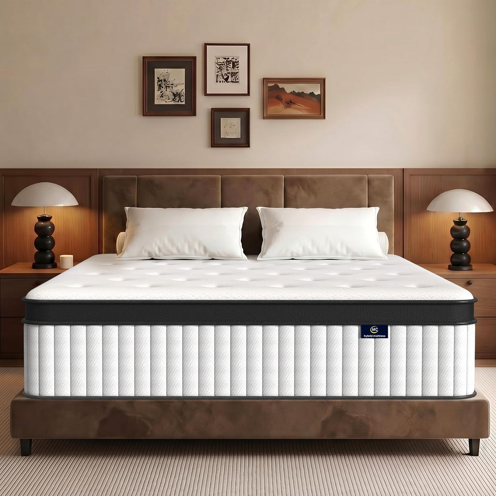 12 Inch Fiberglass Free Hybrid Mattress L931990