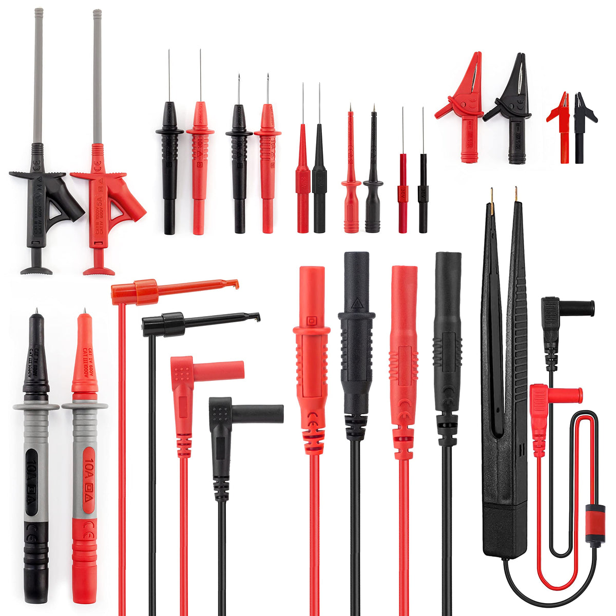 Multimeter Test Leads Kit with Probes and Alligator Clips L510101