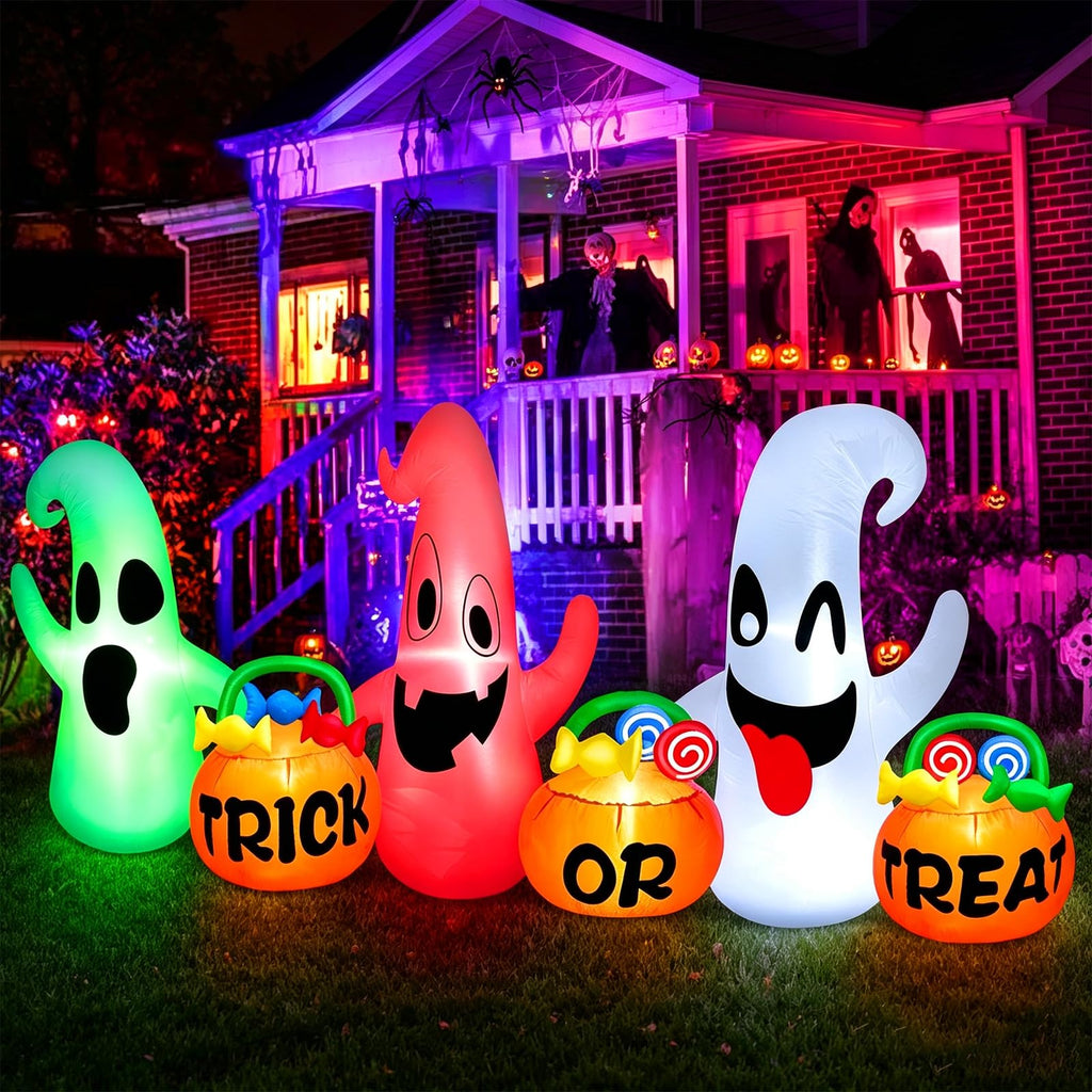 8 Ft Halloween Inflatable Ghosts Decoration X656832