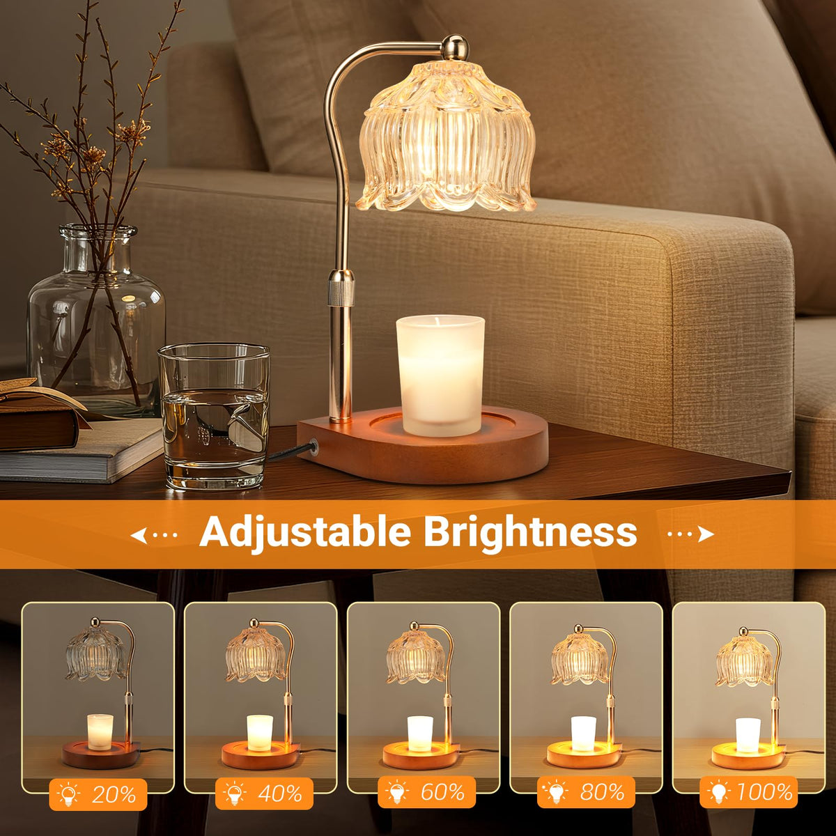 Candle Warmer Lamp with Timer and Dimmer S142