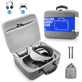 Grey Portable Hard Case for Gaming Headset and Touch Controllers Q278288