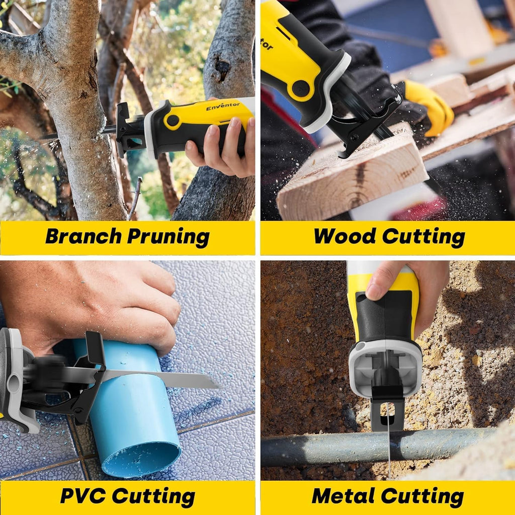 Reciprocating Saw with Brushless Motor, 20V, 2 x 2.0 Ah Batteries J486792