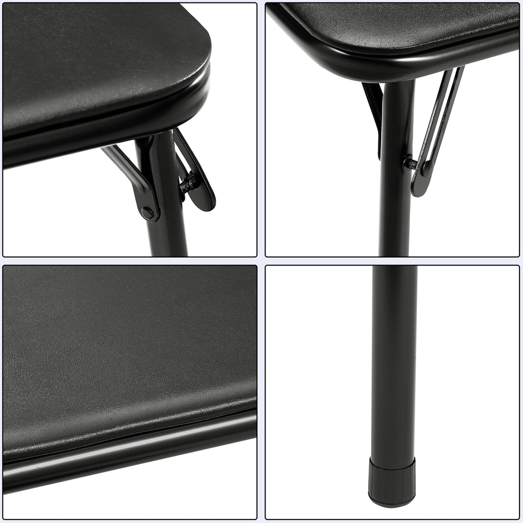 34'' Black Folding Card Table S7037