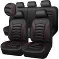 3D Foam PU Leather Car Seat Covers Full Set C89548