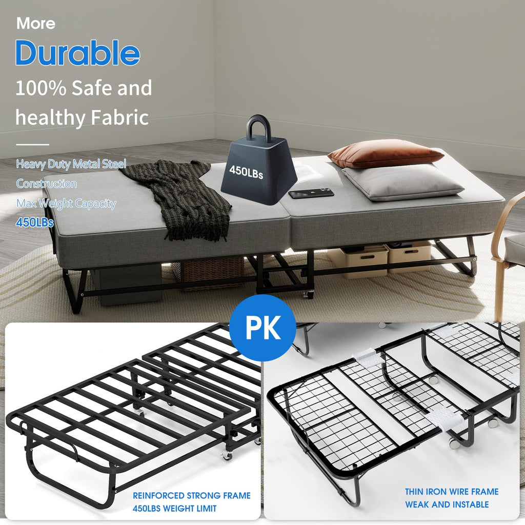 Folding Bed with Mattress F217171